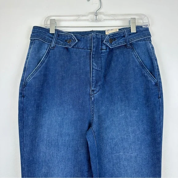ANTHROPOLOGIE Pilcro Polished Mid-Rise Bootcut Jeans Women’s Size 31 Medium Wash - Picture 8 of 17